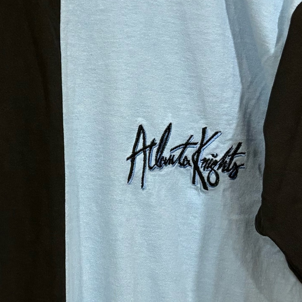 Vintage 90s Atlanta Knights Embroidered Cut & Sew T-Shirt - Picture 3 of 4